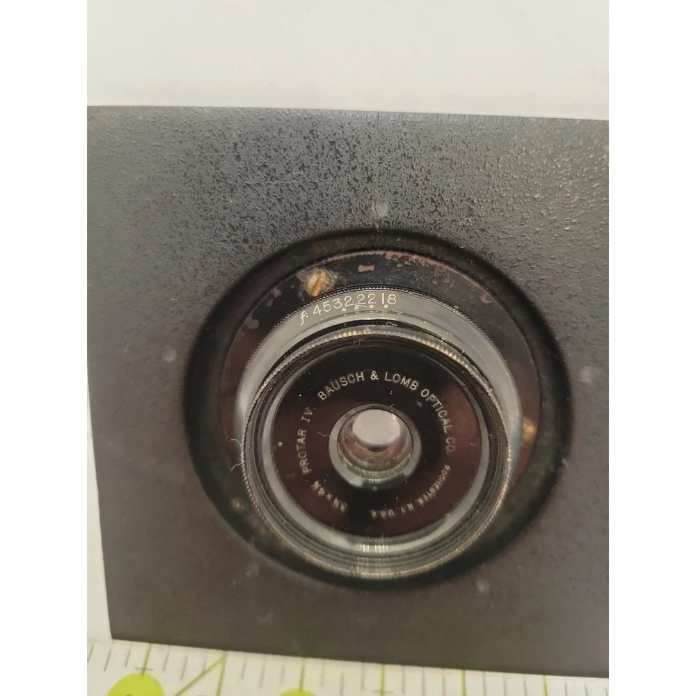 Bausch Lomb Protar IV 3-1/4x4-1/4 Antique Large Format Camera Lens Board